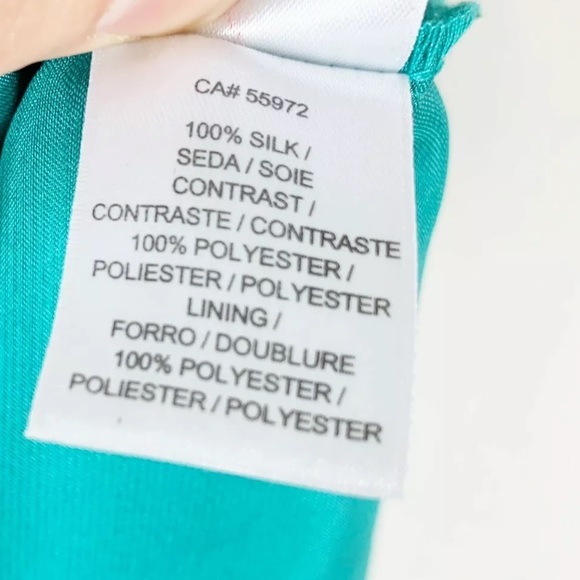 Laundry Shelli Segal silk embellished dress d7 - Picture 5 of 6